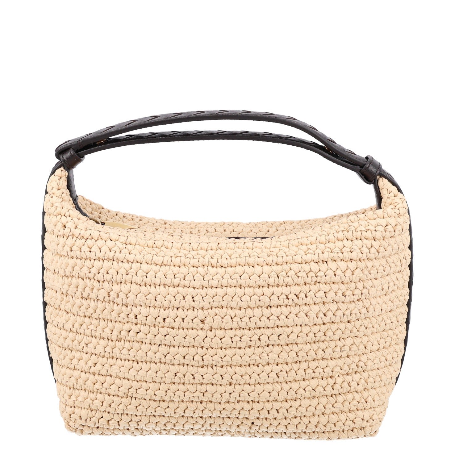 Bottega Veneta Bottega Veneta Raffia Woven Nappa Intrecciato Mini Wallace Natural Fondant