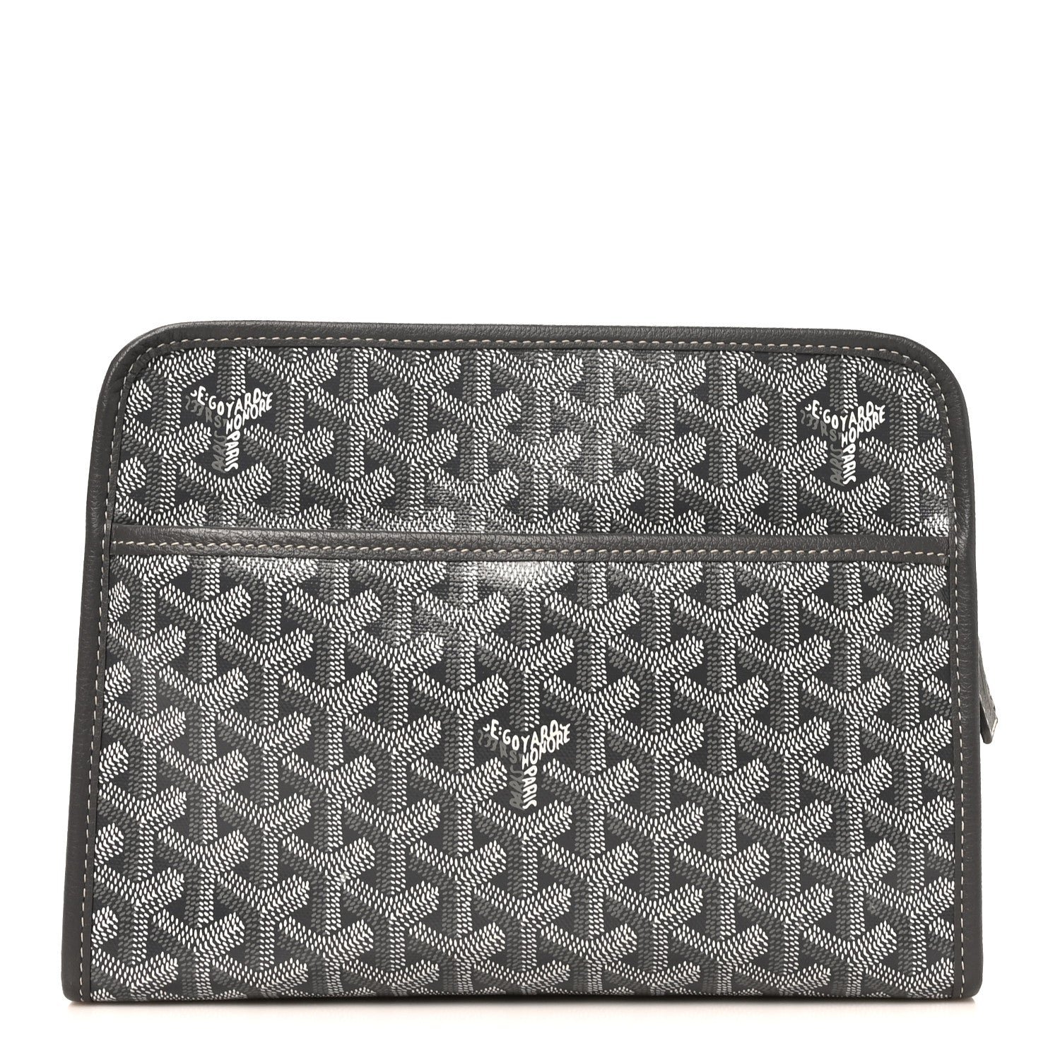 Goyard Goyardine Jouvence MM Toiletry Pouch Grey