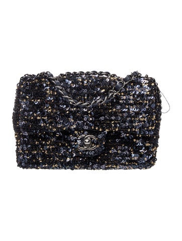 2023 Small Sequin Classic Single Flap Bag