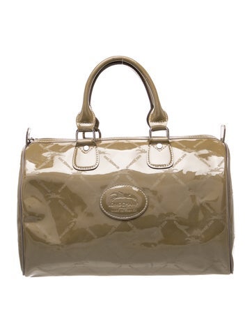 Patent Leather Top Handle Bag