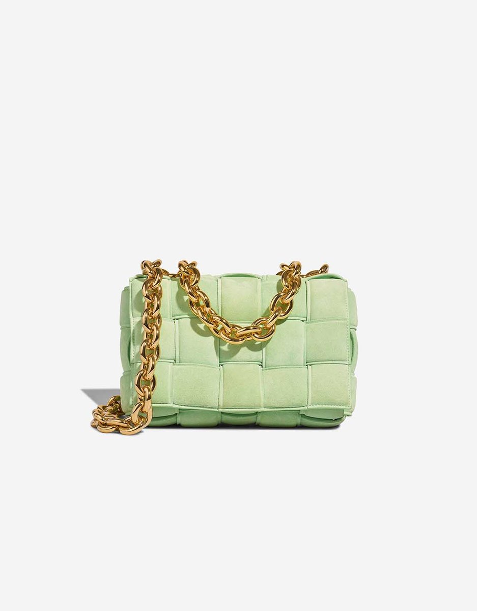 Bottega Veneta 
		Cassette Suede Light Green    