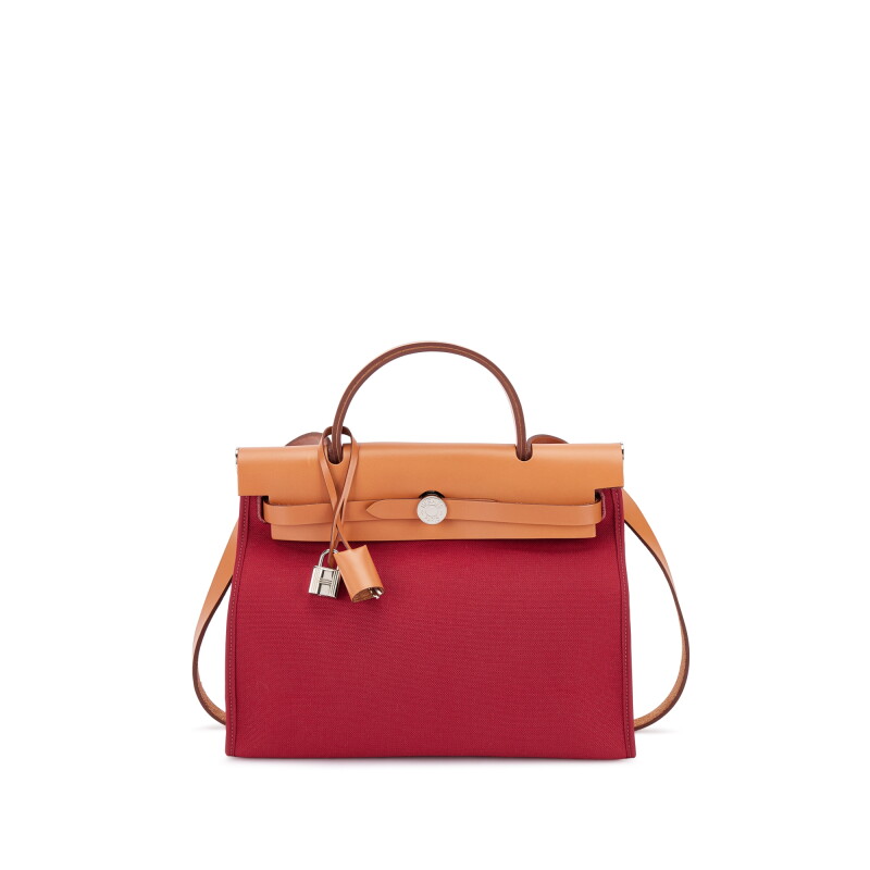 Naturel Vache Hunter and Rouge Grenat Toile Herbag Zip 31 Palladium Hardware, 2017