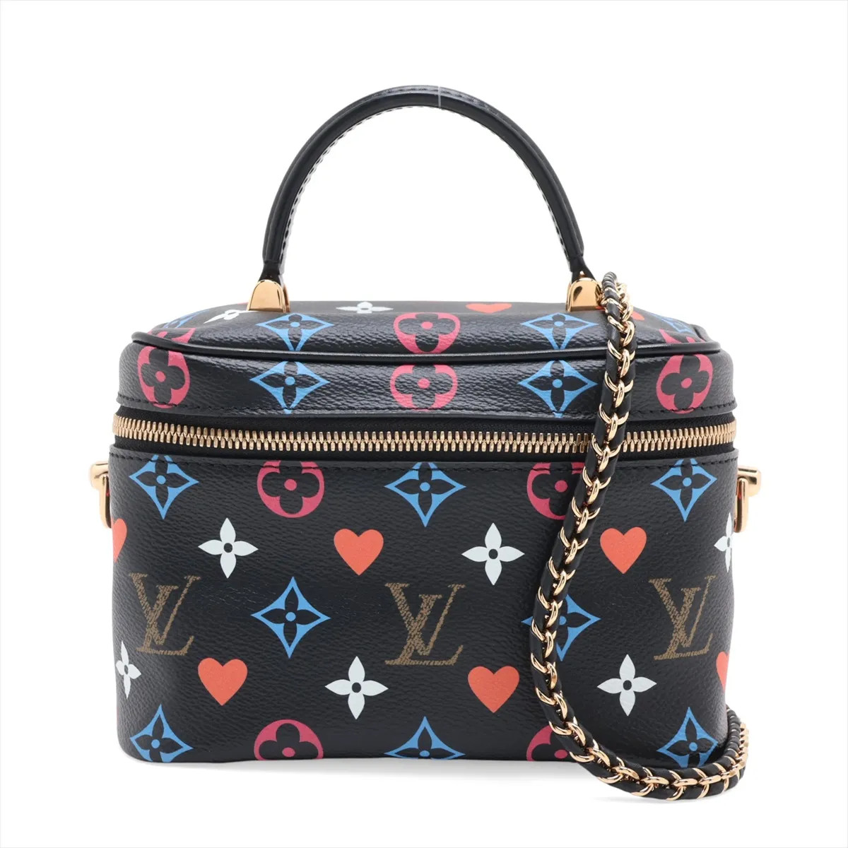 Louis Vuitton Monogram Game on Vanity PM M57482 Black There was an RFID response