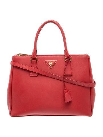 Saffiano Lux Leather Galleria Double Zip Large