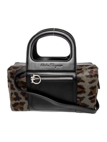 Salvatore Ferragamo Ponyhair Top Handle Bag