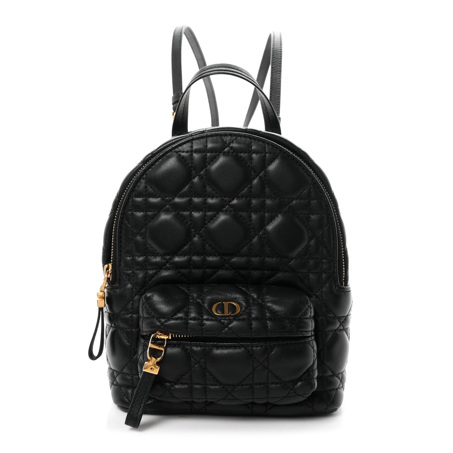 Christian Dior Lambskin Cannage Mini Backpack Black