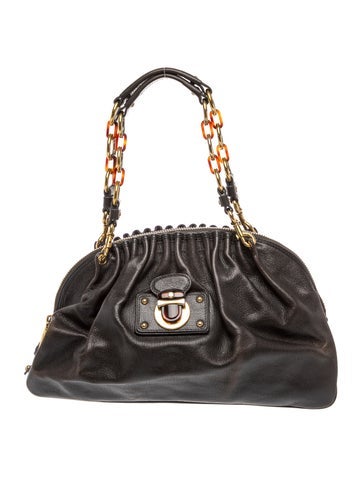 Leather Top Handle Bag
