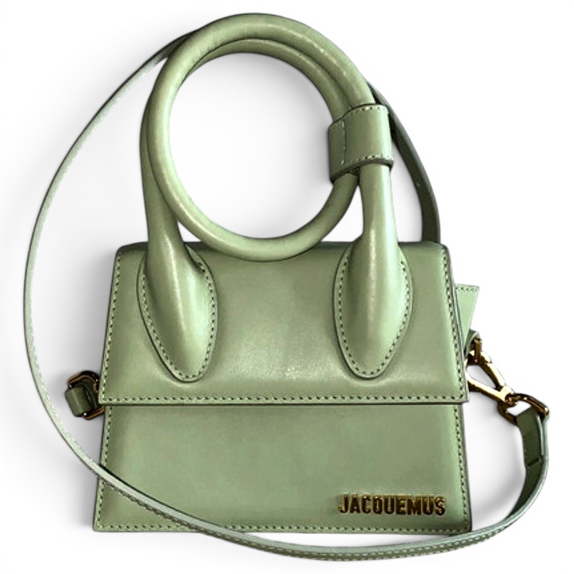 Le Chiquito Noeud leather crossbody bag
