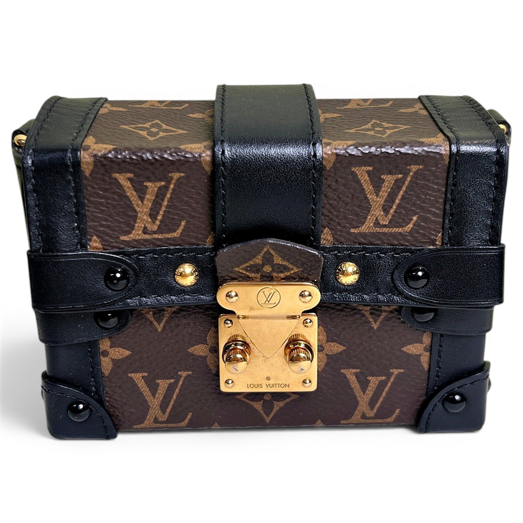 Petite Malle leather handbag