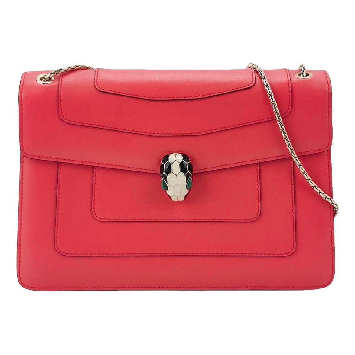 Serpenti leather handbag