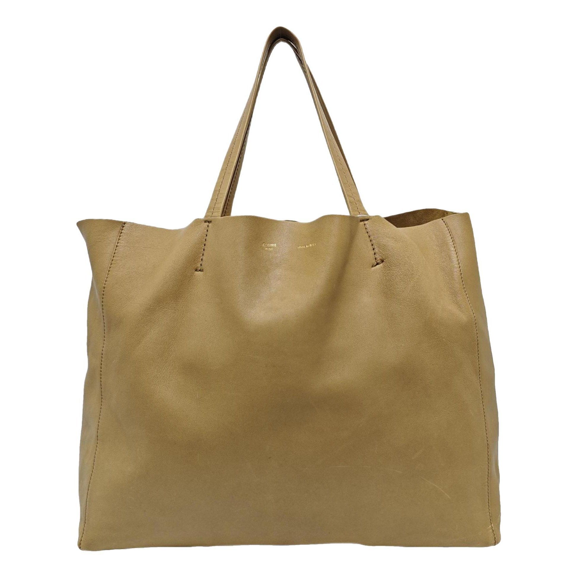 Cabas leather handbag