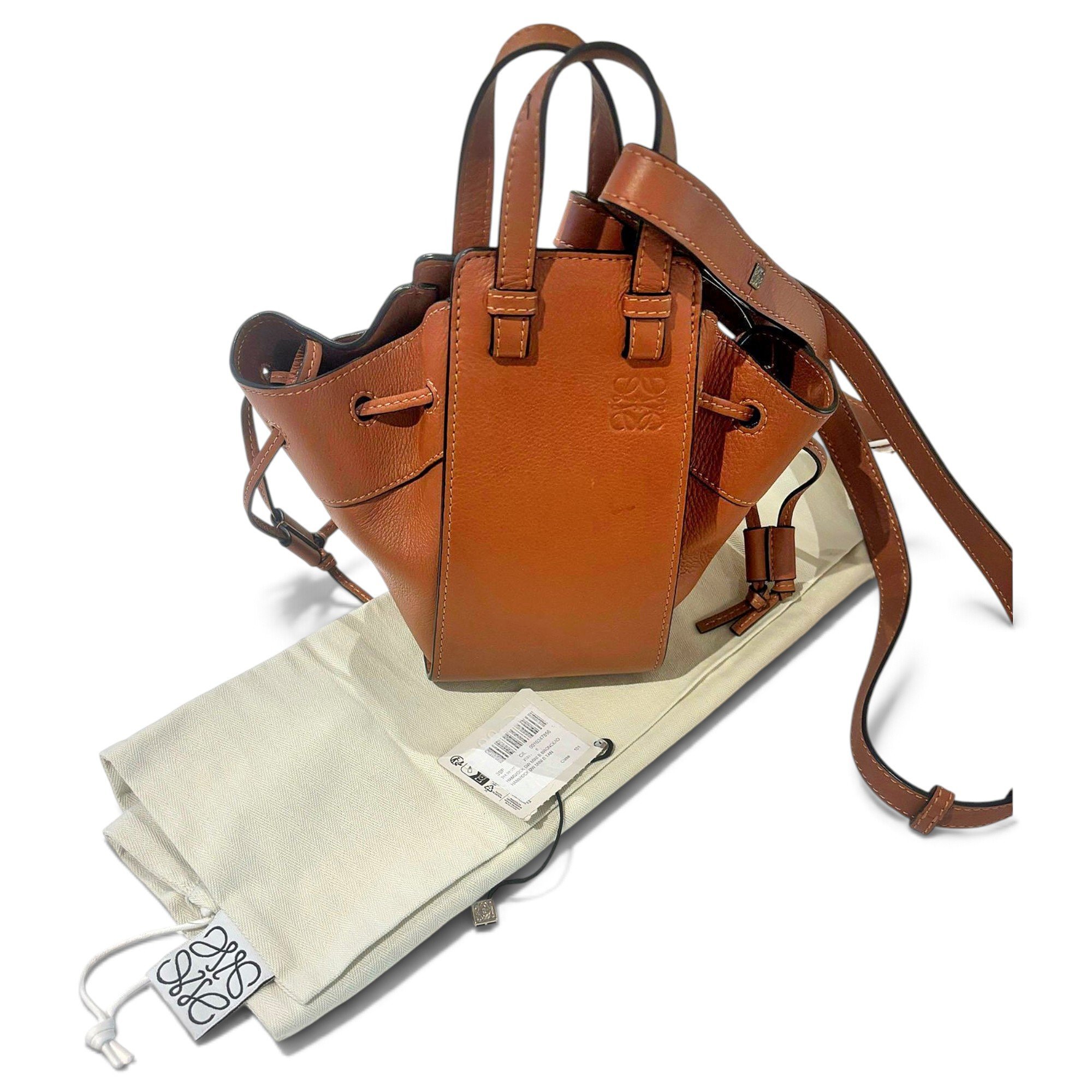 Hammock leather crossbody bag