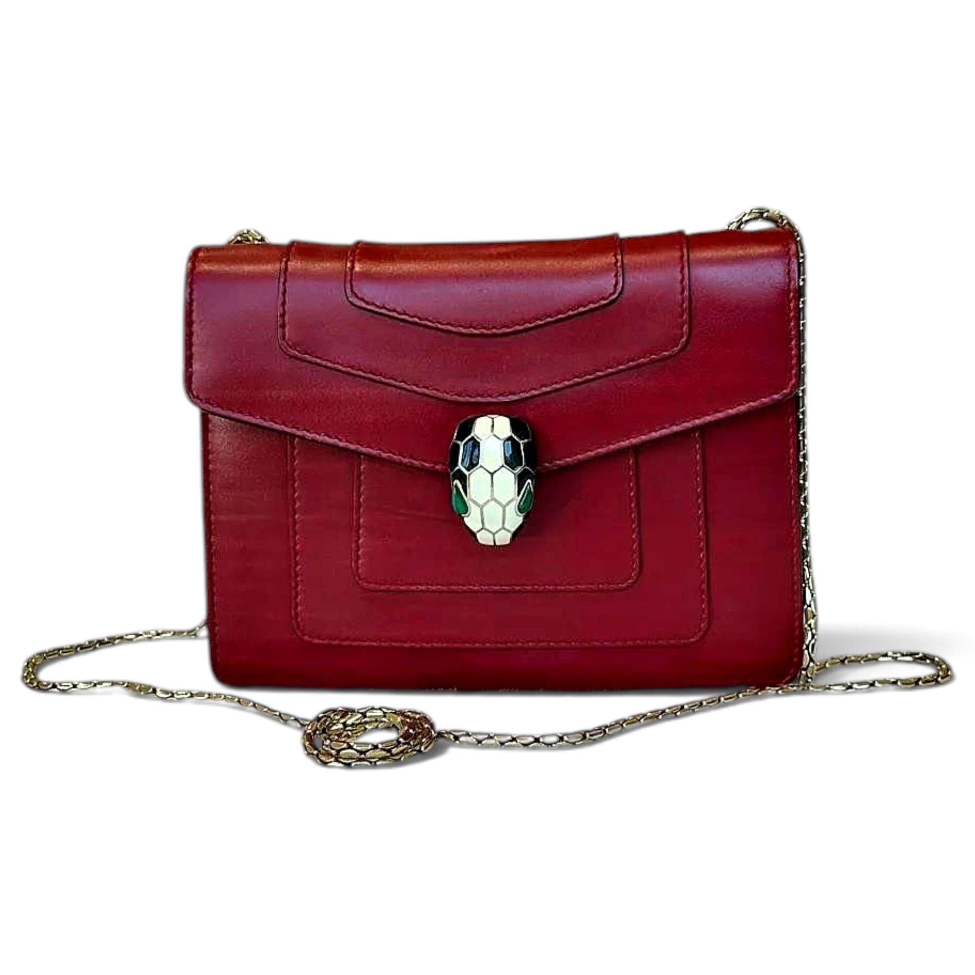 Serpenti leather crossbody bag