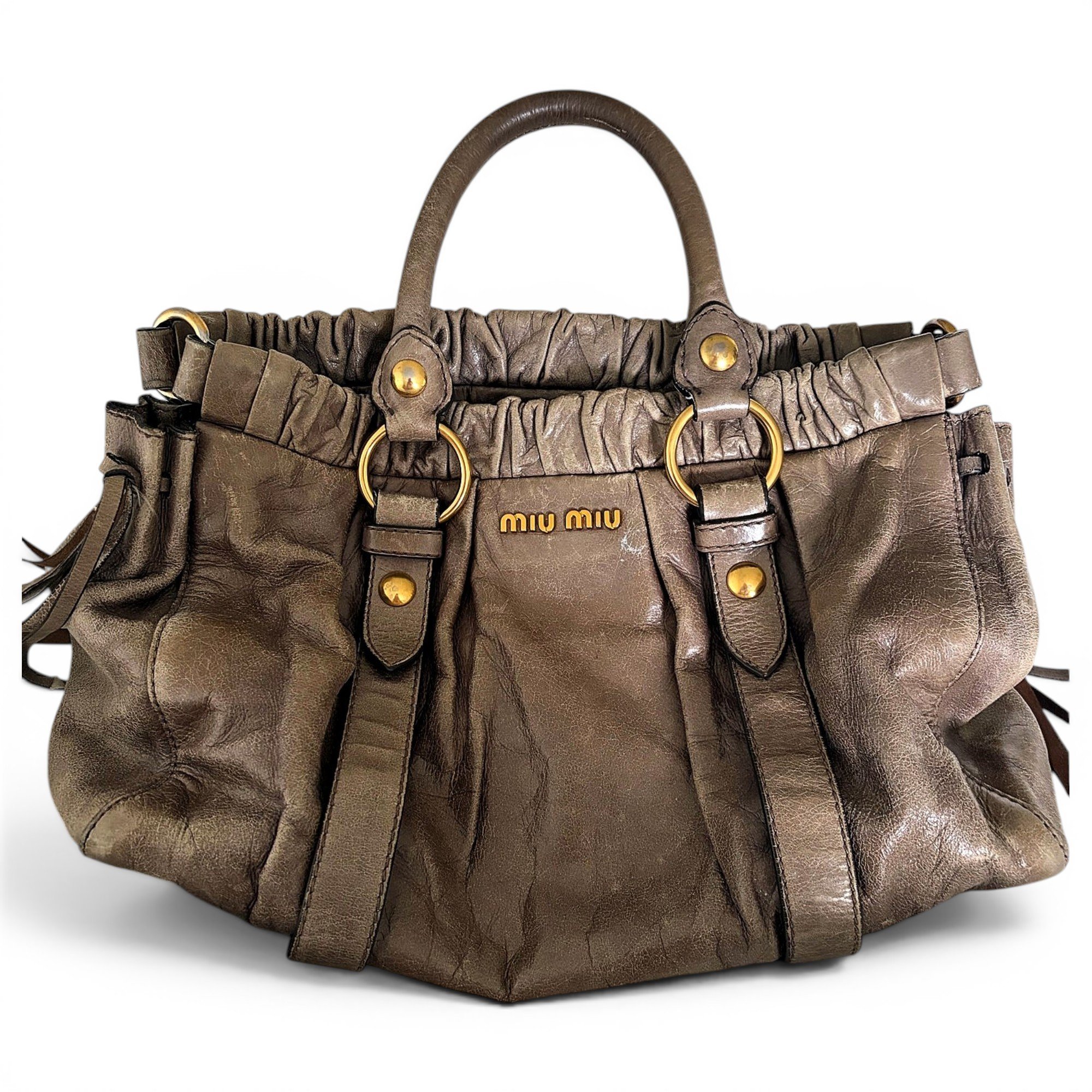 Vitello leather handbag