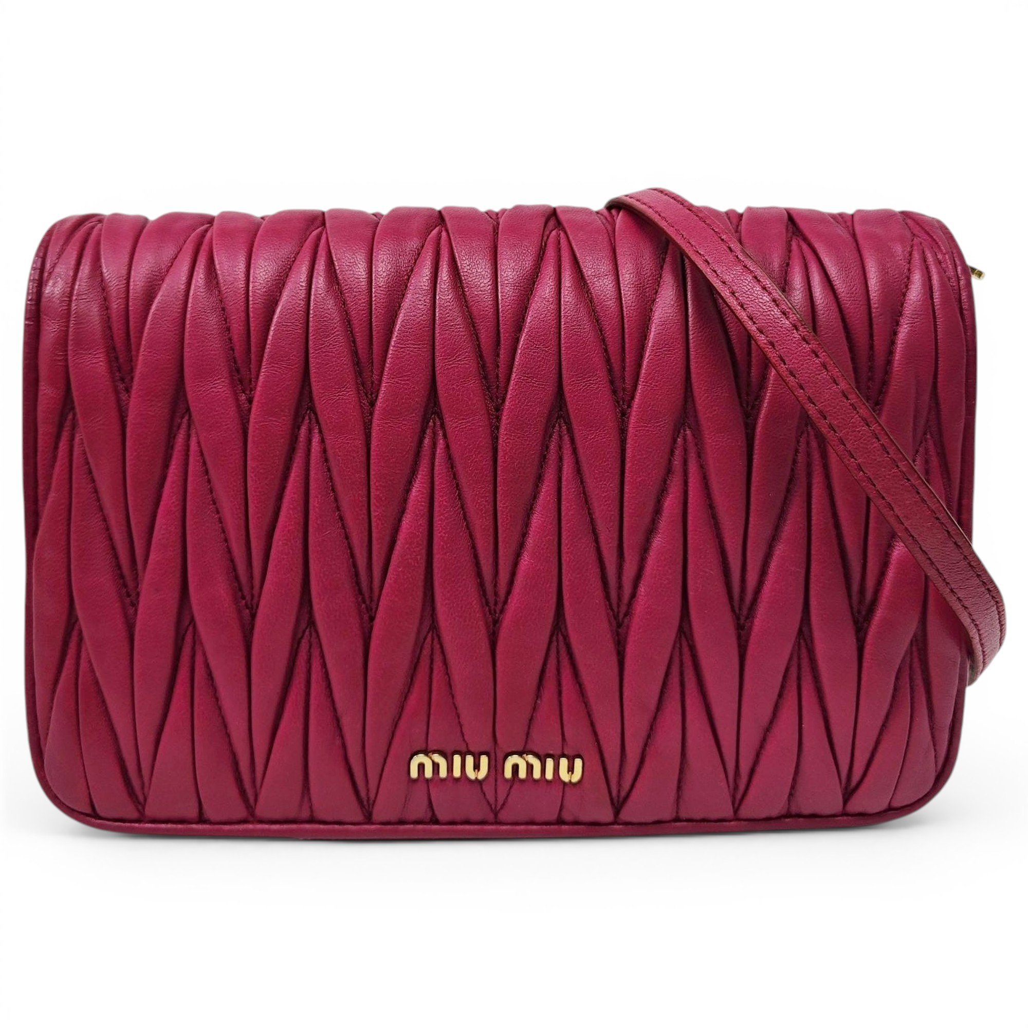 Coffer leather crossbody bag