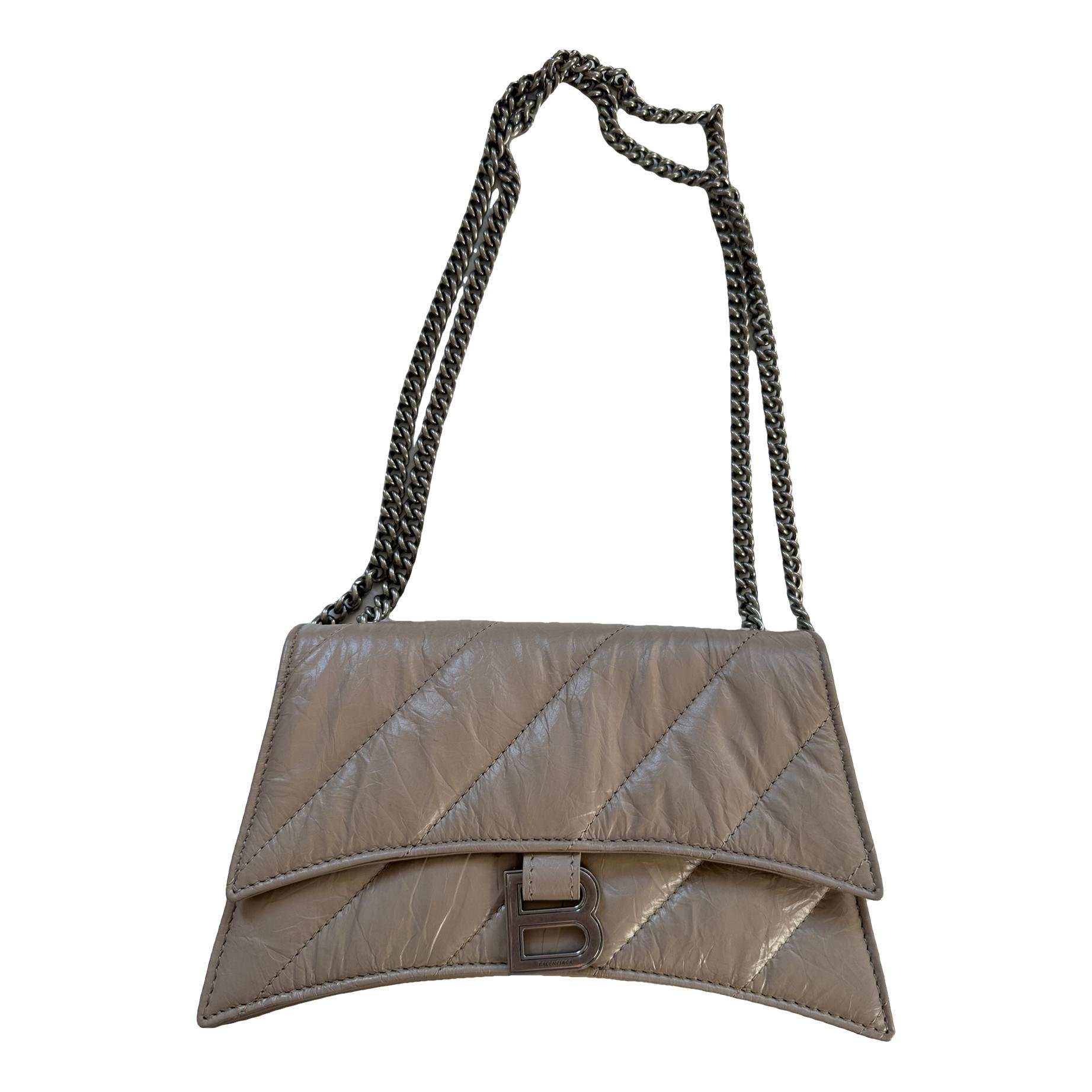 Balenciaga Crush leather crossbody bag