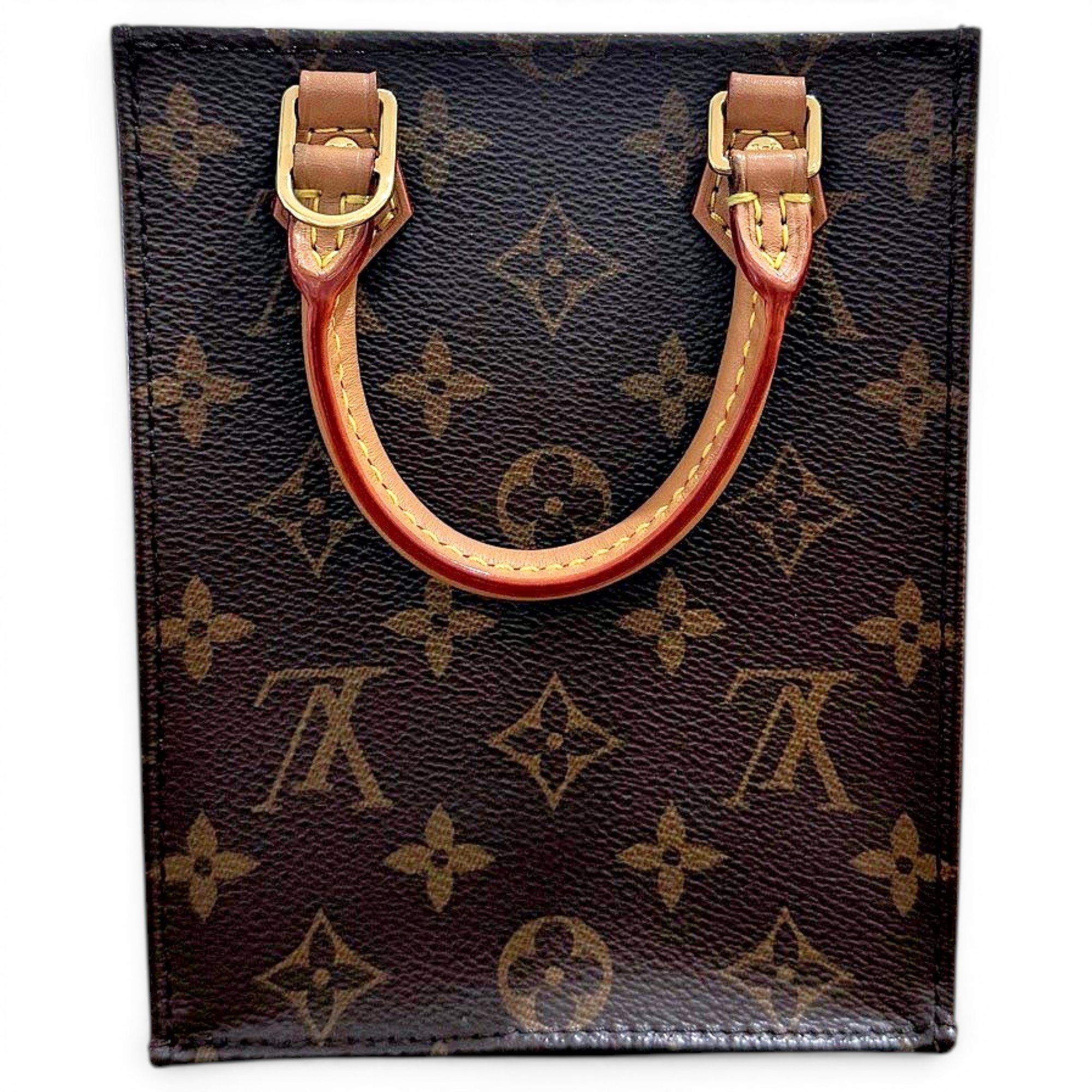 Plat leather mini bag