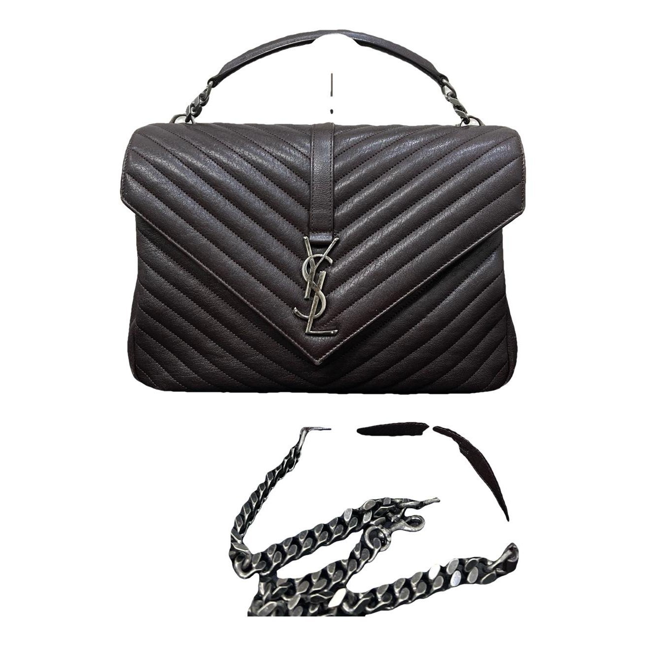 Collége monogramme leather handbag
