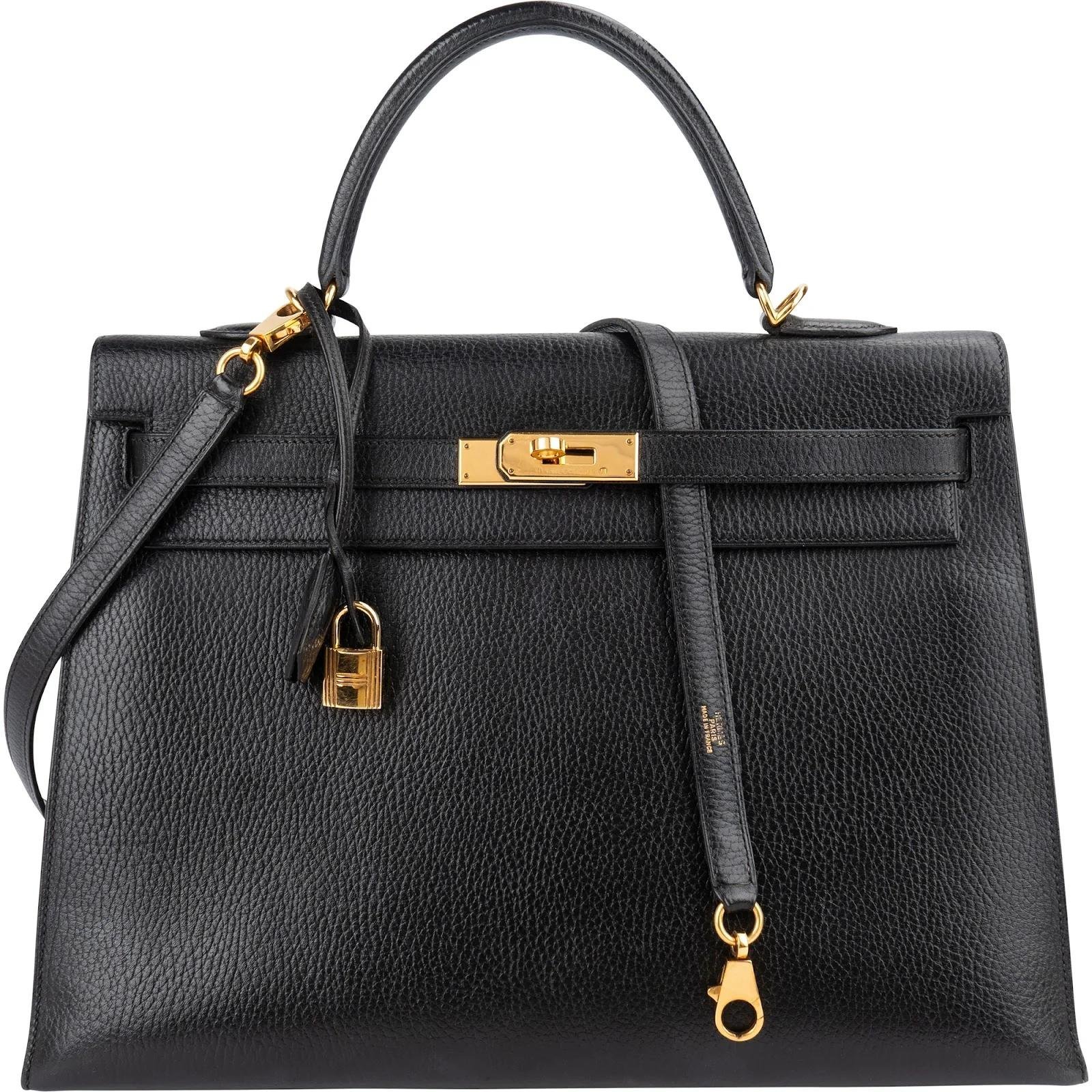 Hermes Kelly 35 Handbag Ardennes Leather 2000