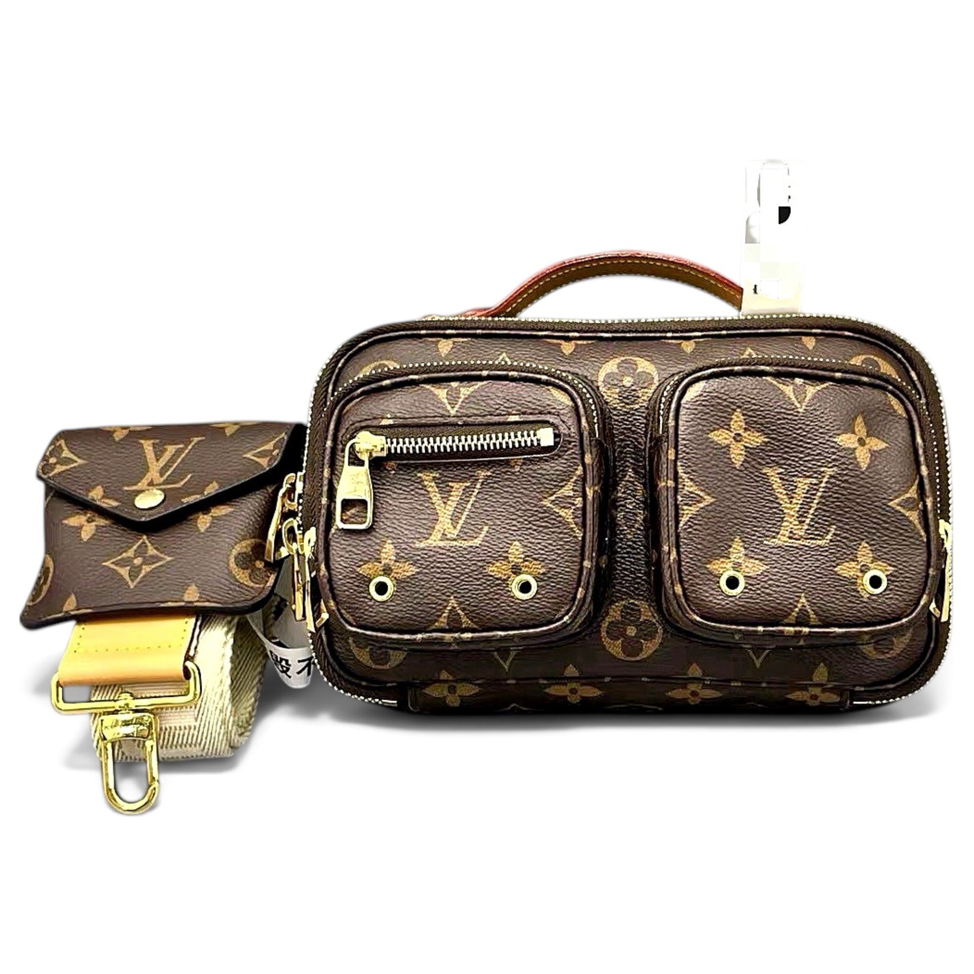 Croisé Utility leather handbag