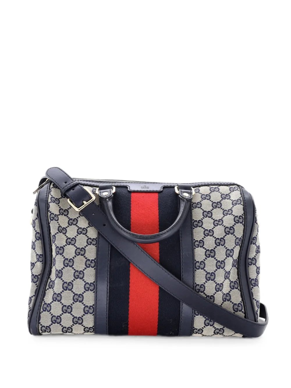 Vintage Web Boston Bag GG Canvas Medium satchel