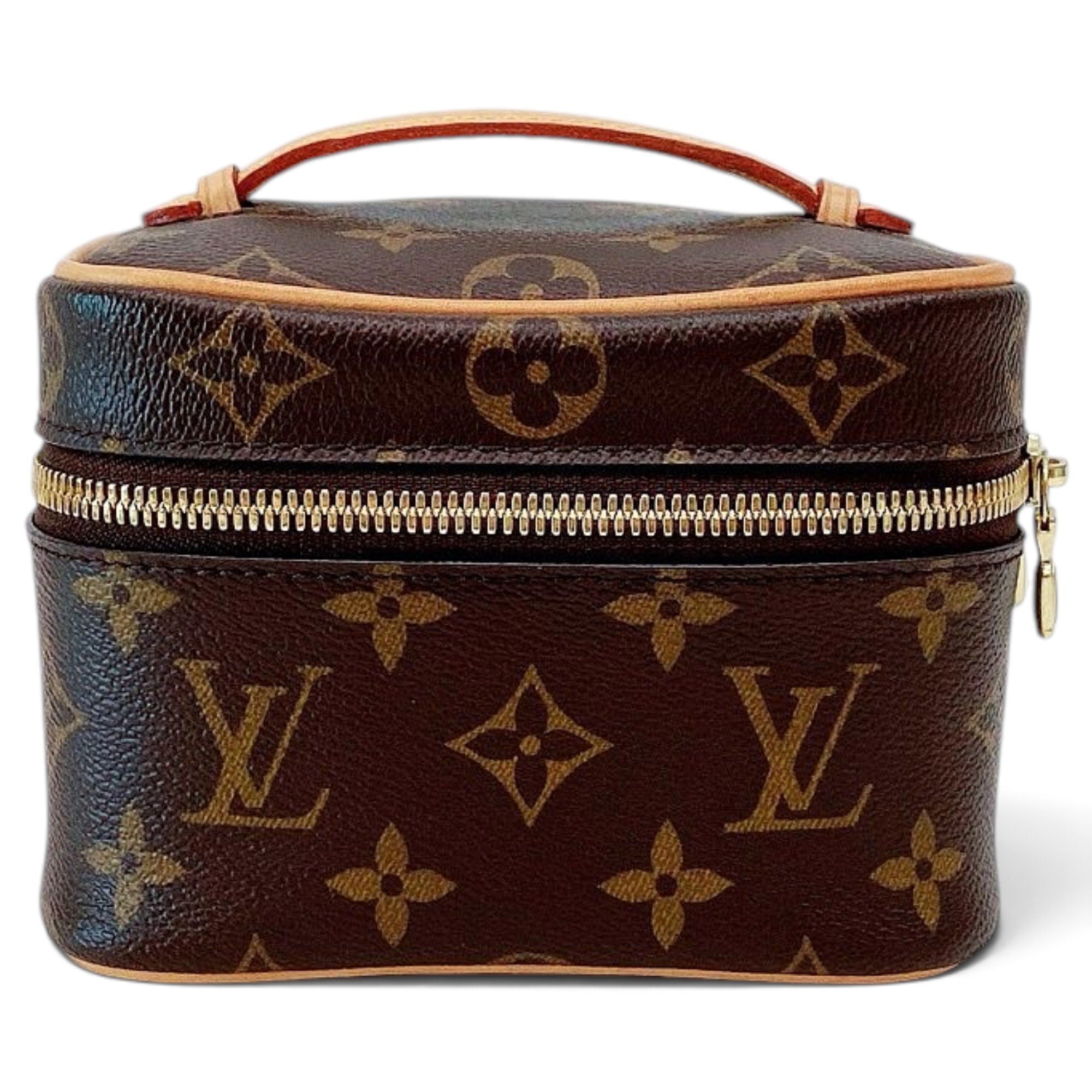 Vanity leather handbag