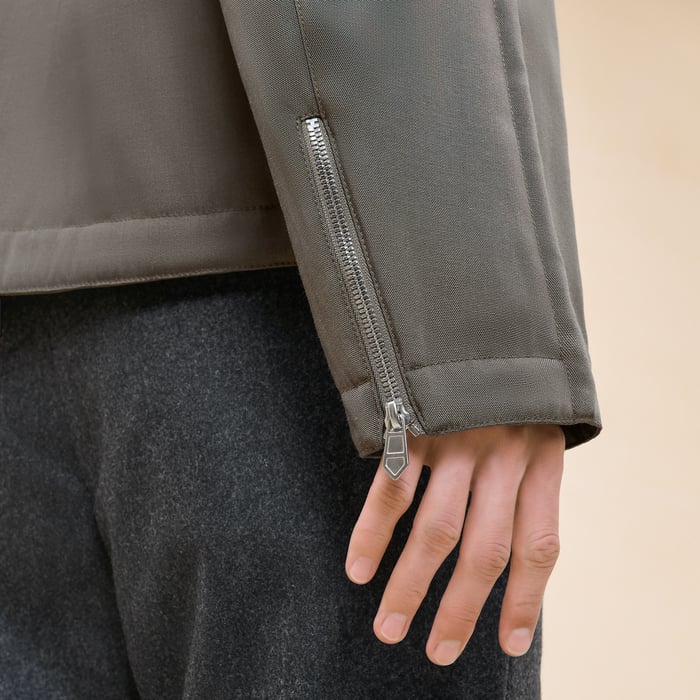Tourbe Hooded Jacket With Bridle Detail