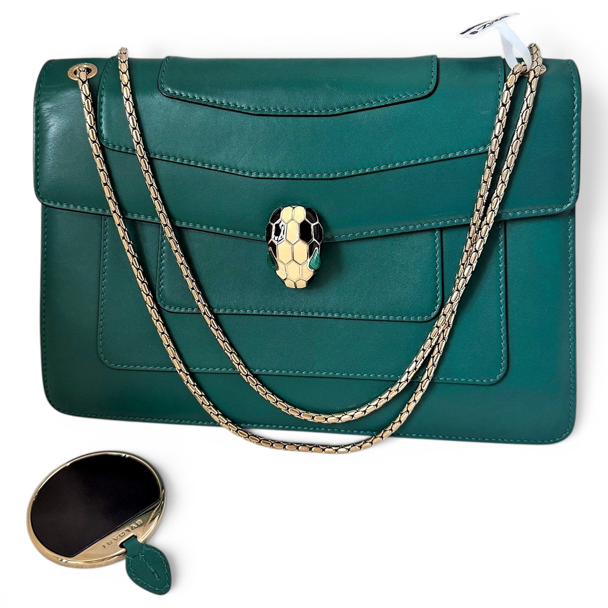 Bulgari leather handbag