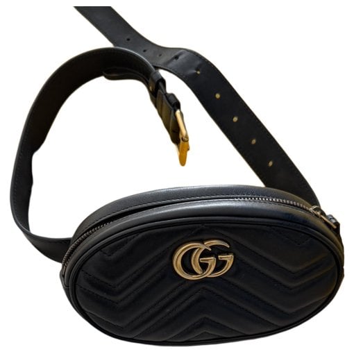 Leather clutch bag