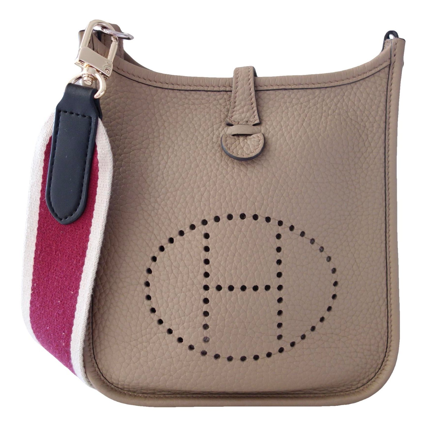 Hermes Evelyne Handbag Clemence Leather 2025
