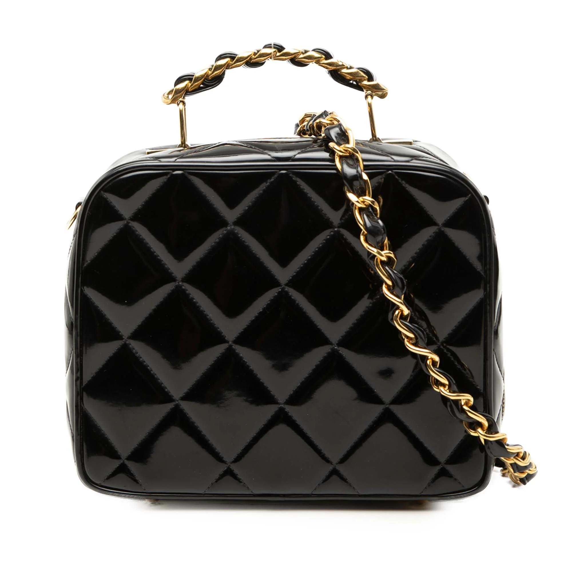 Vanity leather satchel