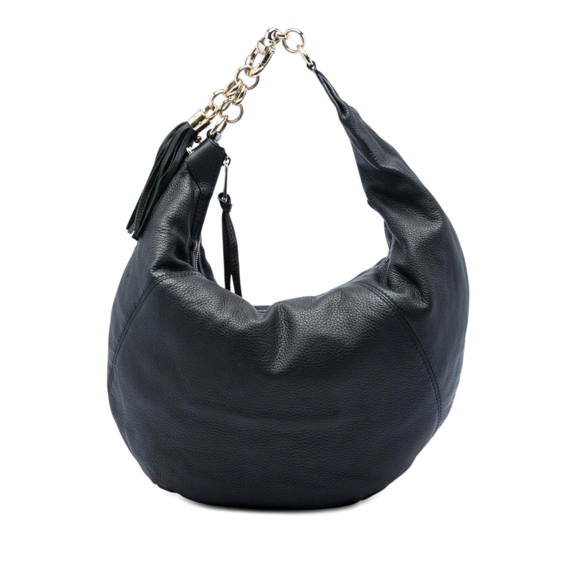 Hobo pony-style calfskin handbag