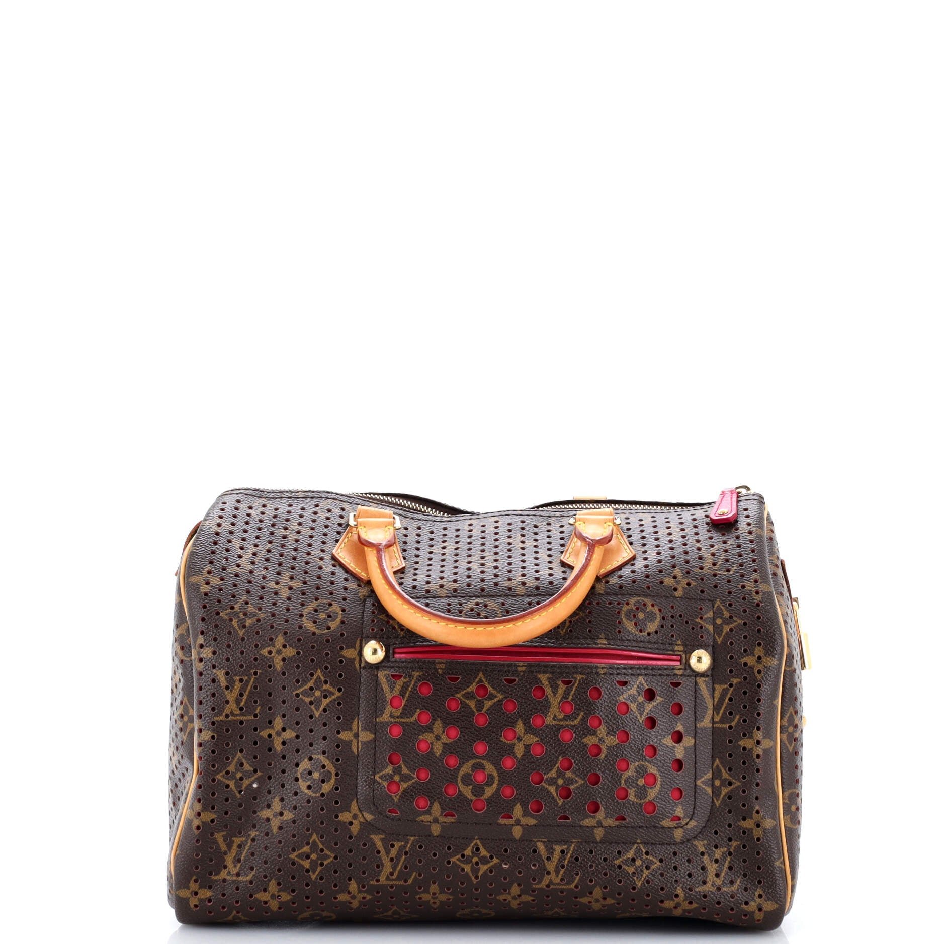 Louis Vuitton Speedy Handbag Perforated Monogram Canvas 30