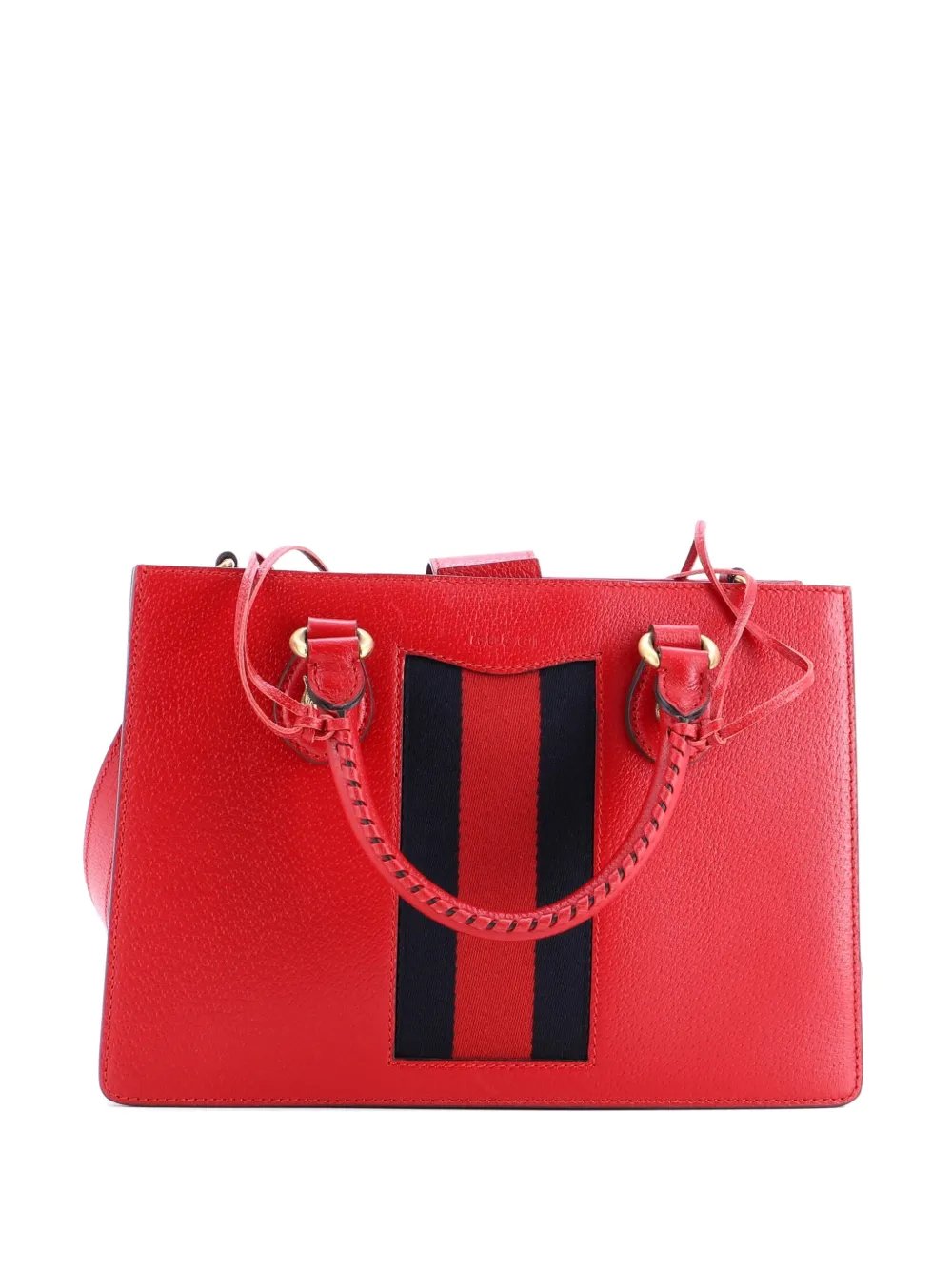 Animalier Web Top Handle Leather Medium tote bag