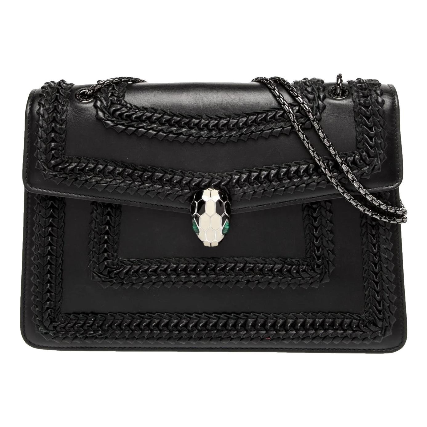 Serpenti leather handbag