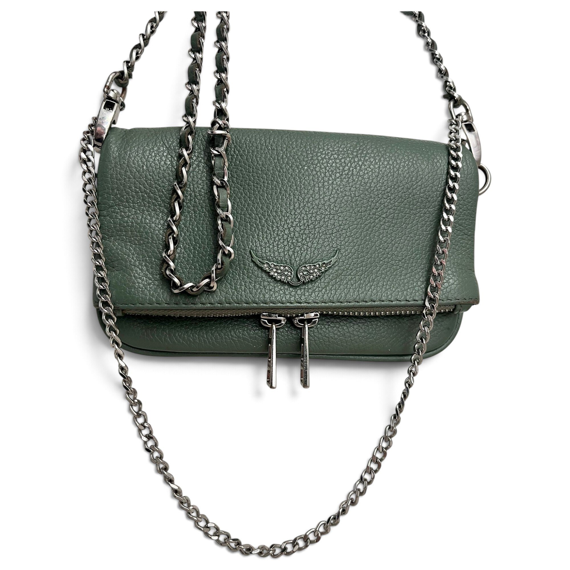 Rock leather crossbody bag