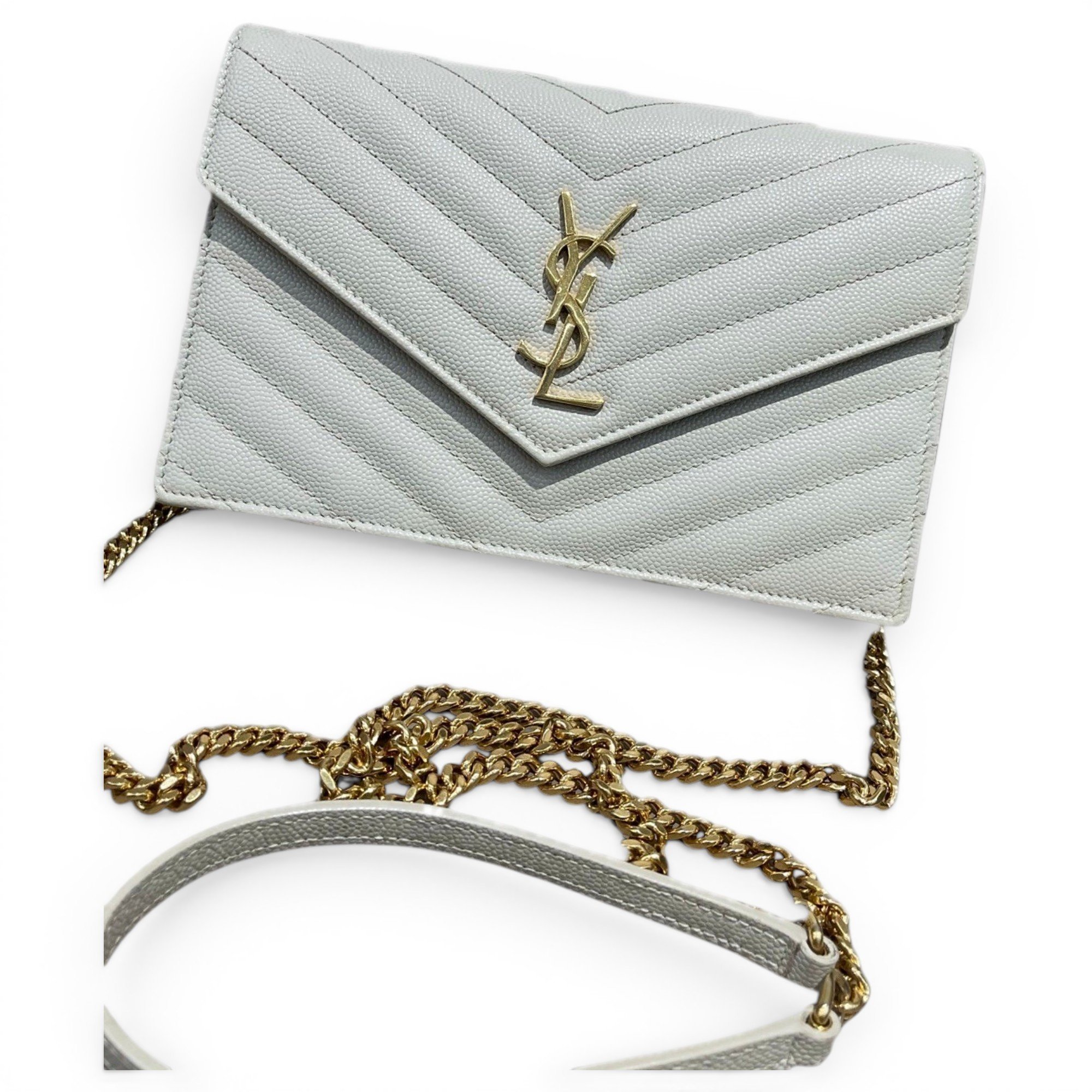 Portefeuille enveloppe leather handbag