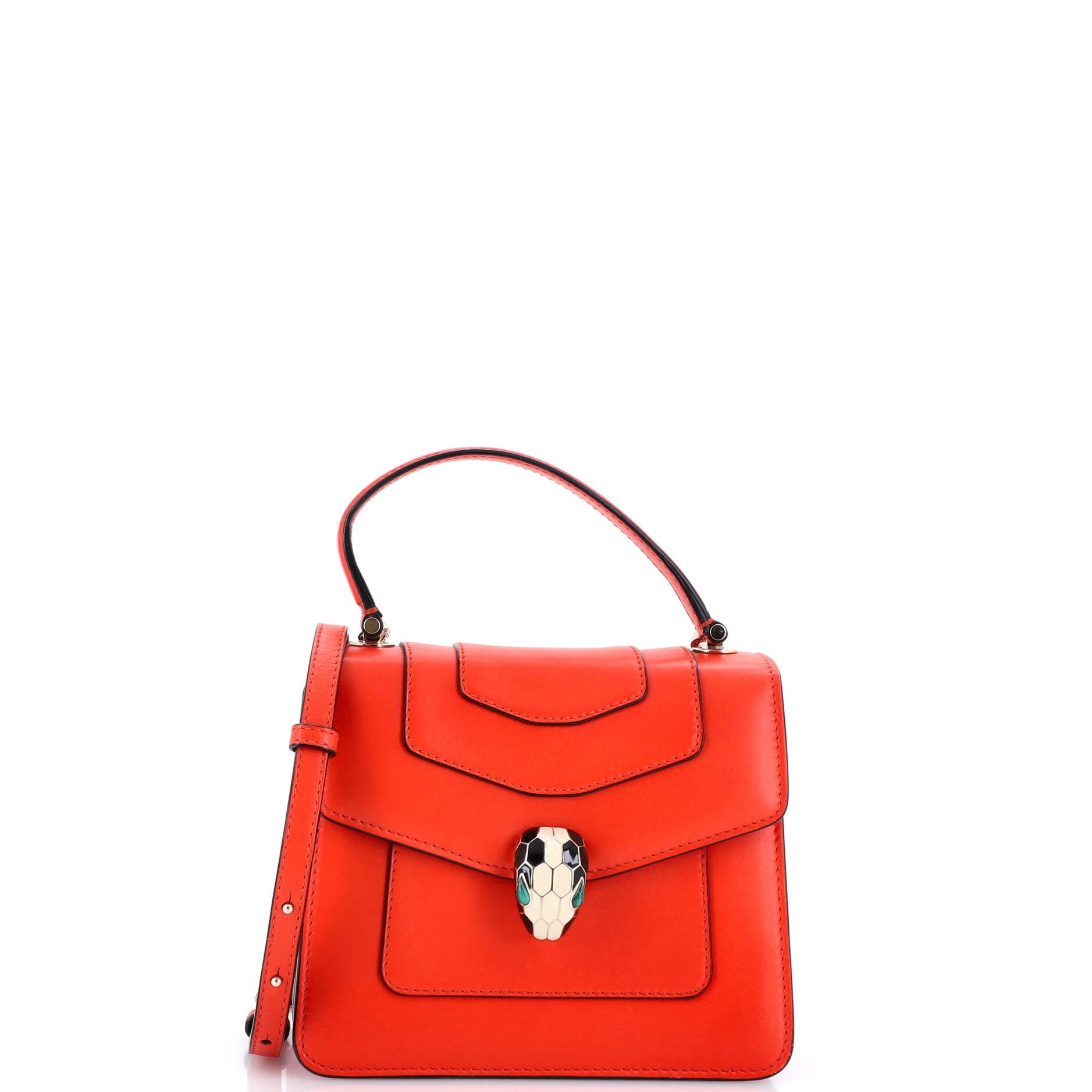 Bvlgari Serpenti Forever Top Handle Bag Leather Small