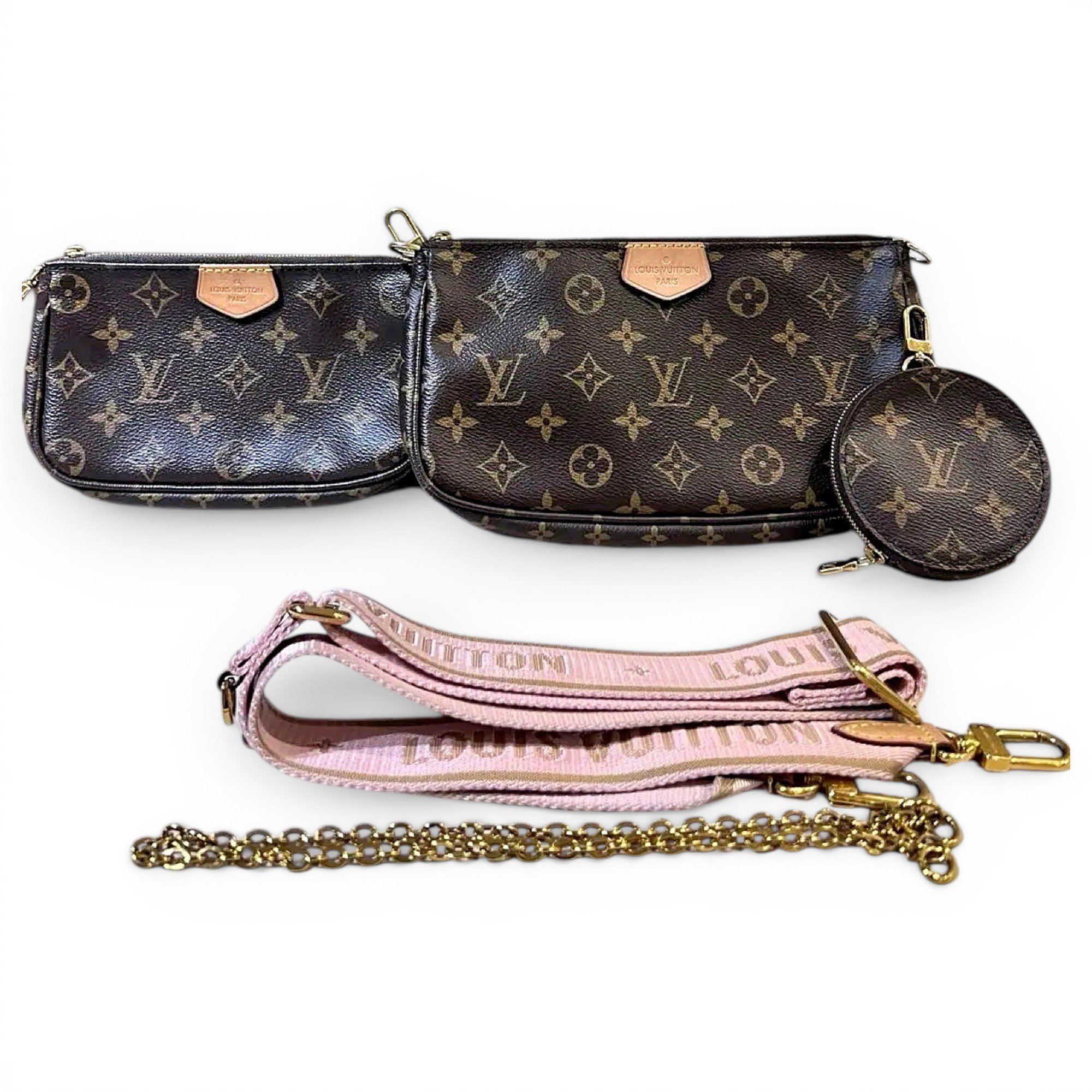 Multi Pochette Accessoires vinyl handbag