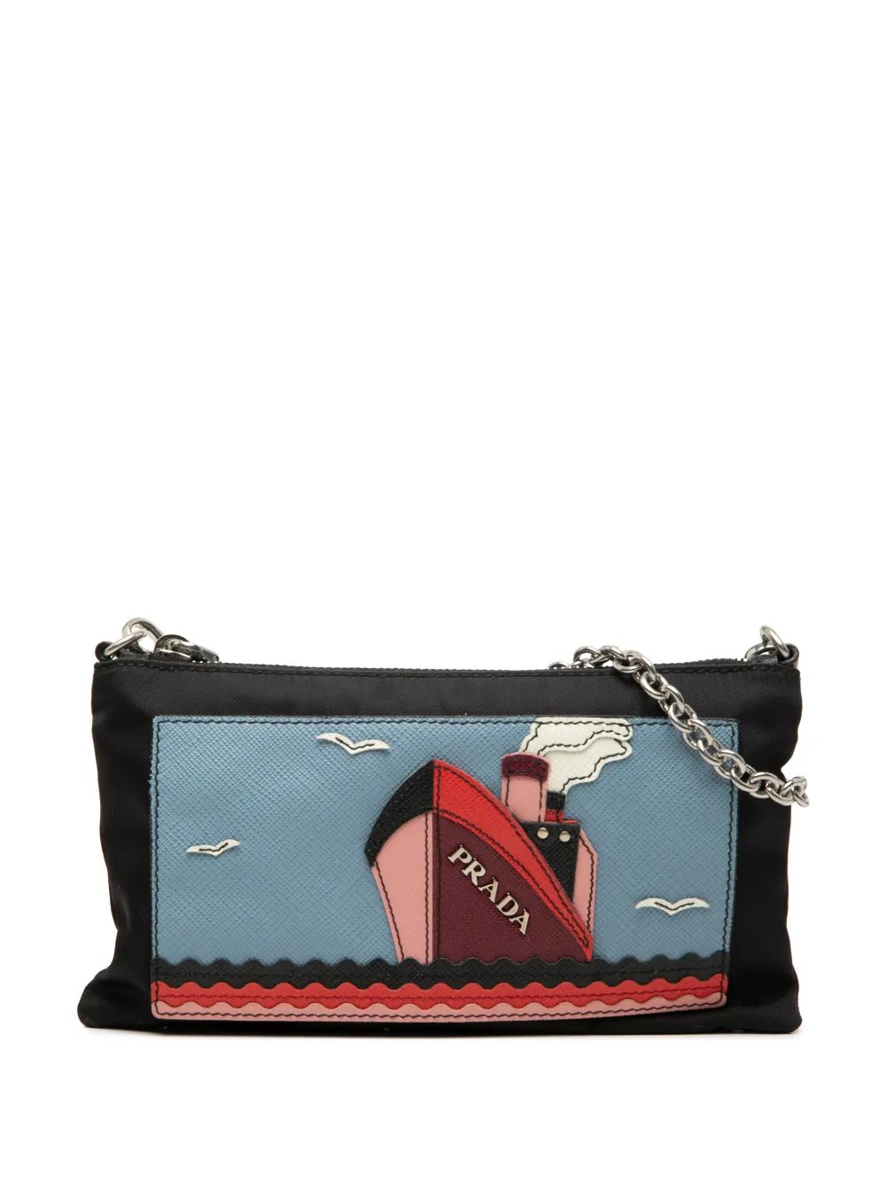 2000-2013 Tessuto and Saffiano Ship Chain Pochette shoulder bag