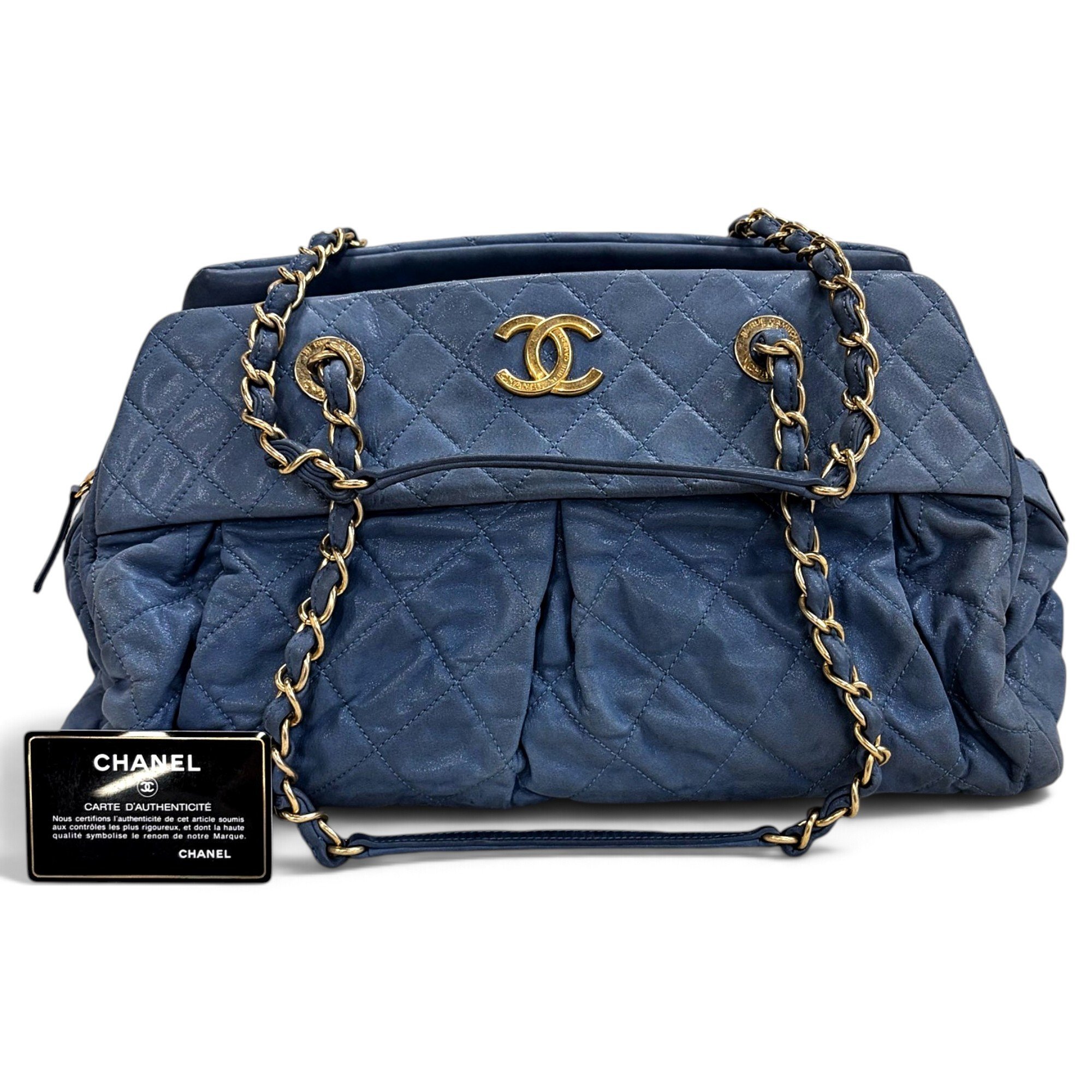 Leather bowling bag