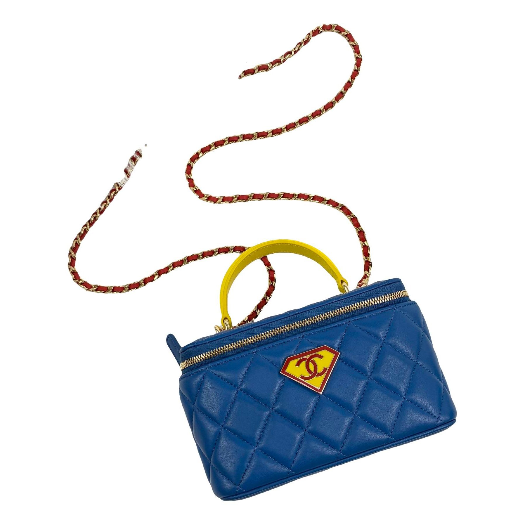 Vanity leather handbag