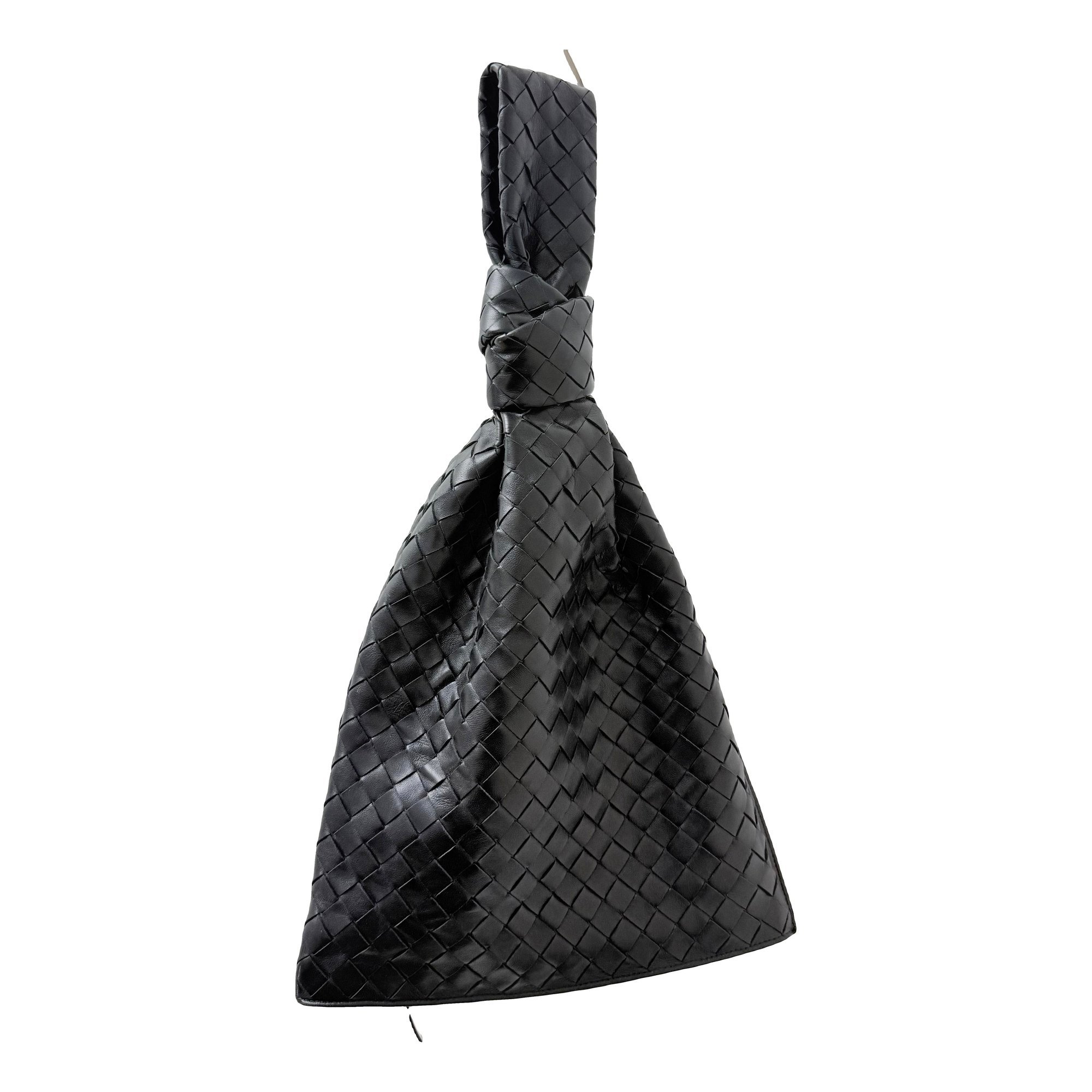 Twist leather handbag