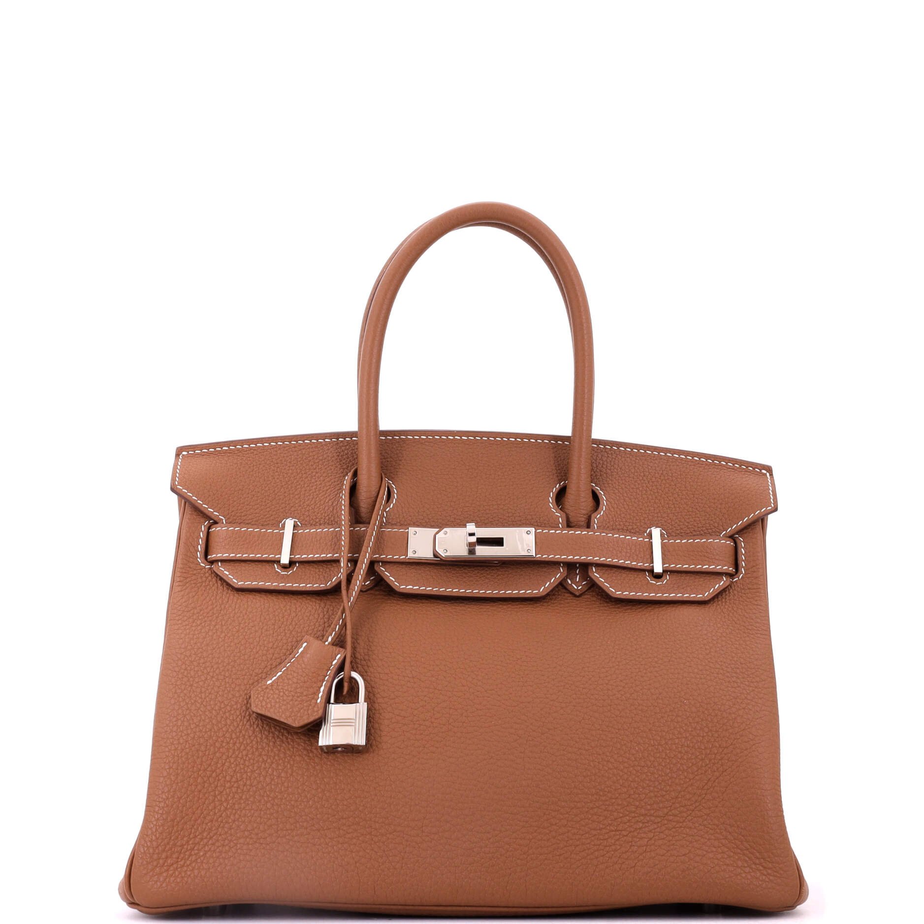 Birkin Handbag Gold Togo with Palladium Hardware 30