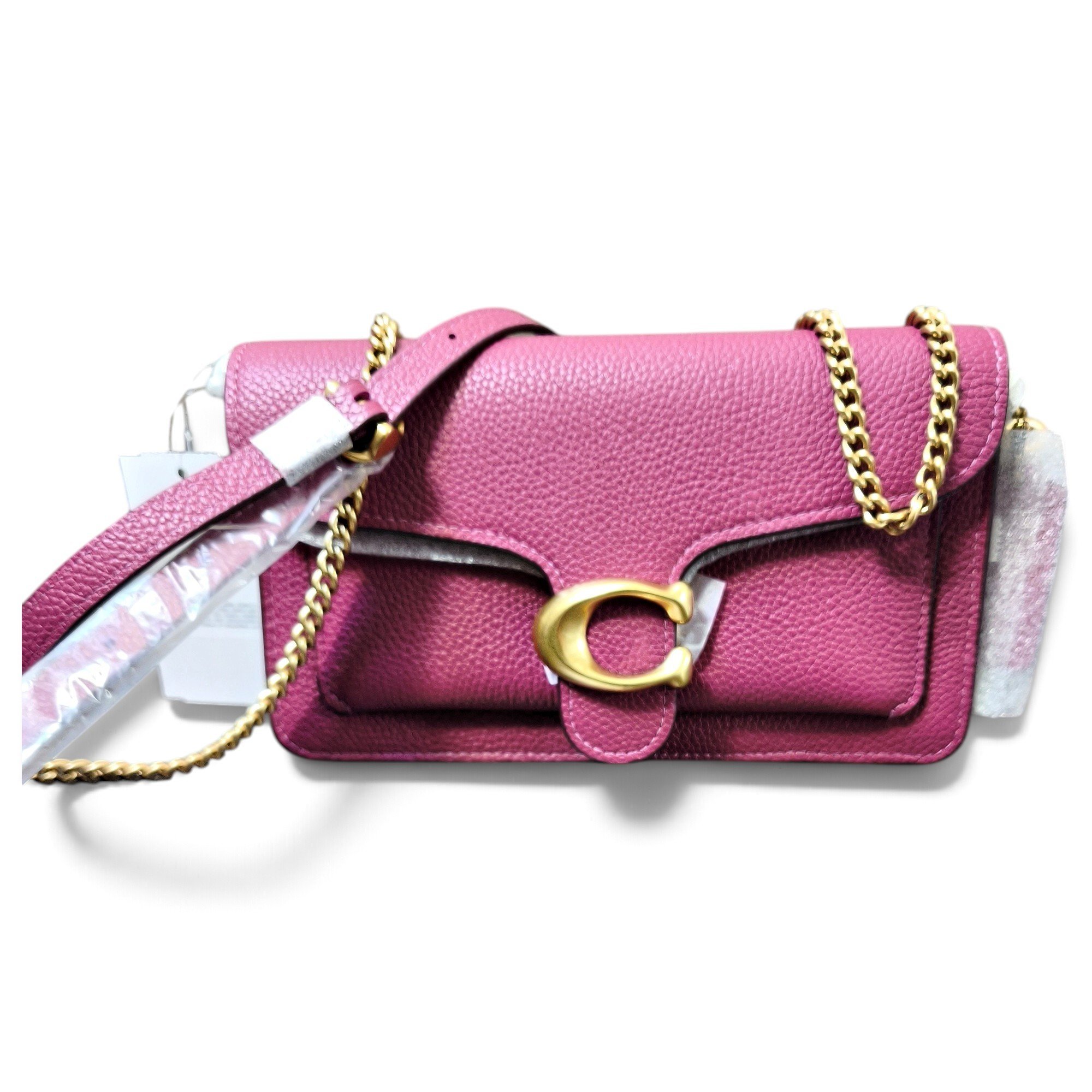 Leather clutch bag