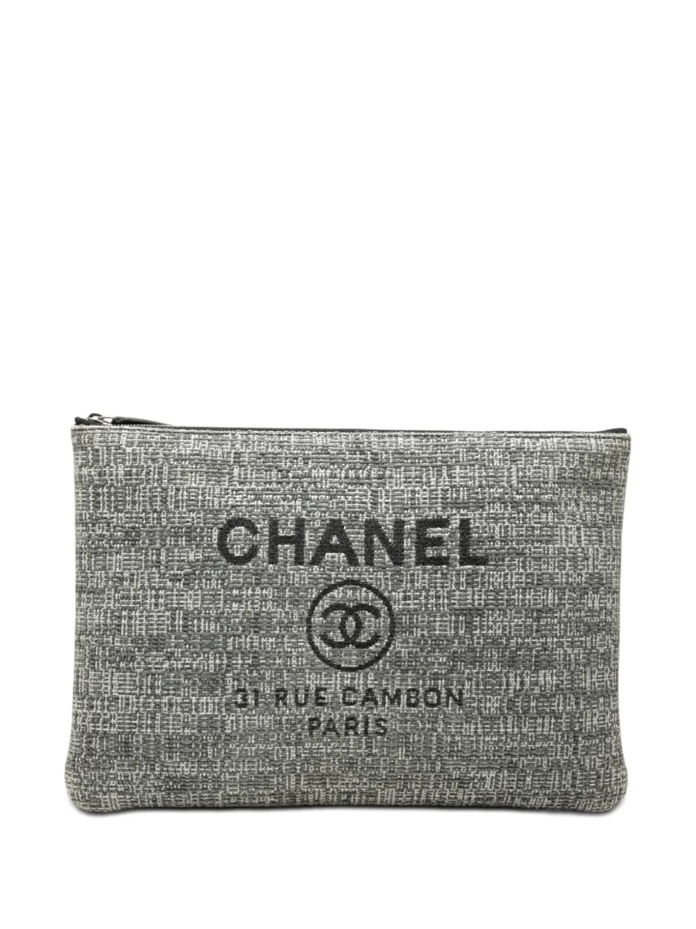 2018 Large Tweed Deauville O Case clutch bag