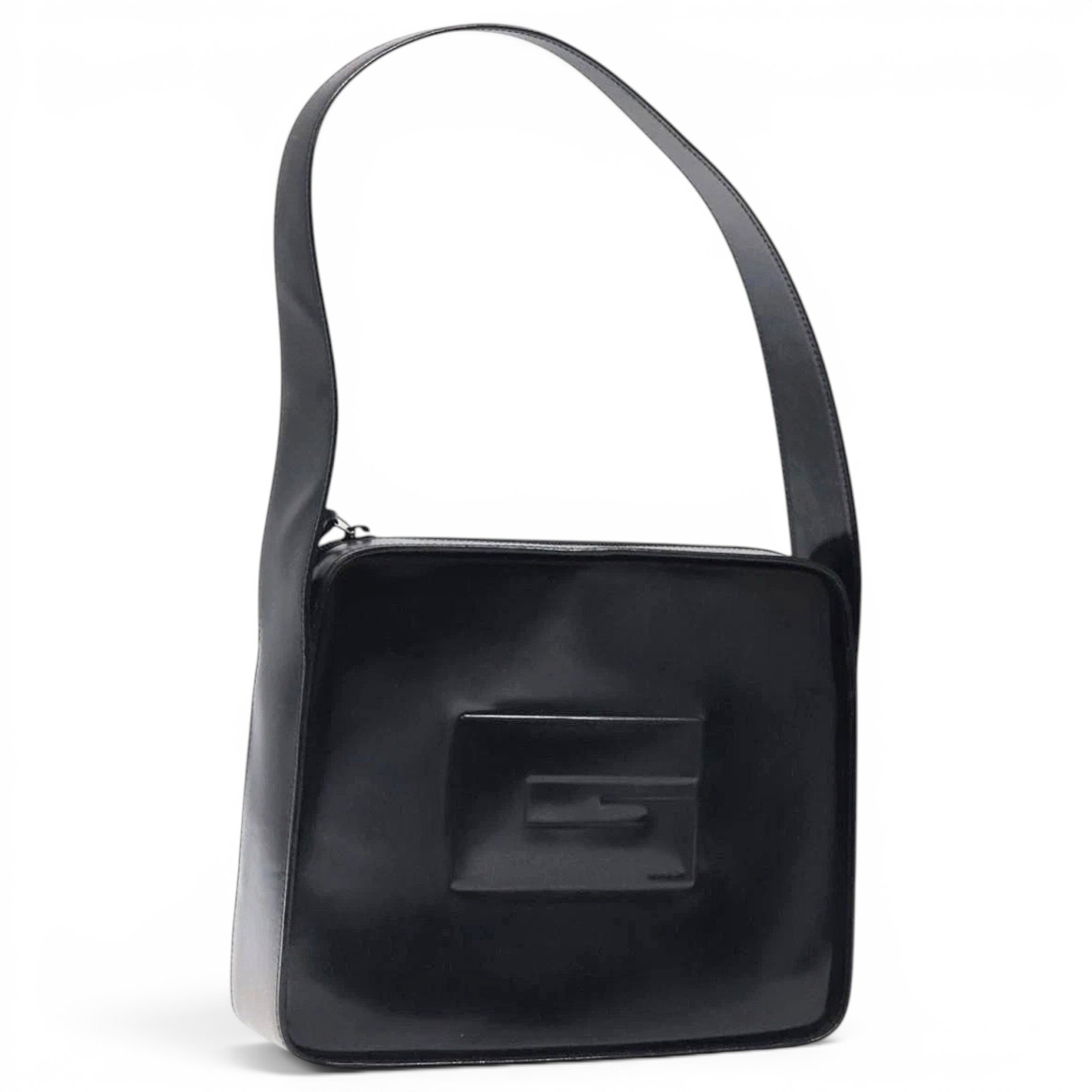 Patent leather handbag