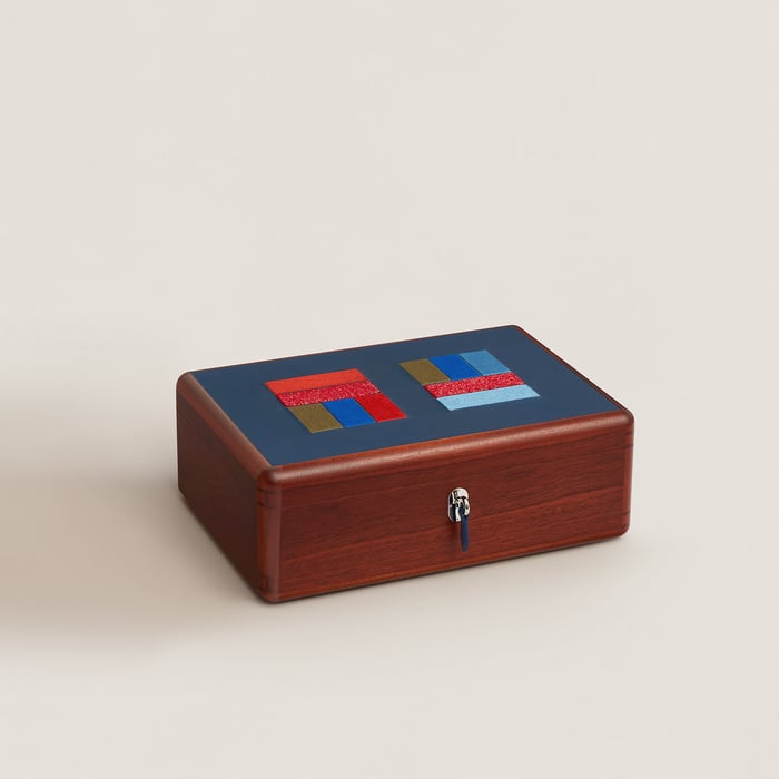 Bleu De Malte Casaque Holi Watch and Cufflink Box, Large Model