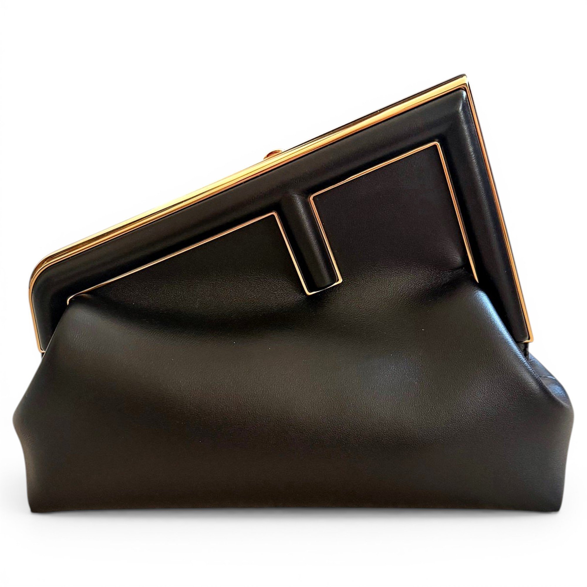 First leather handbag