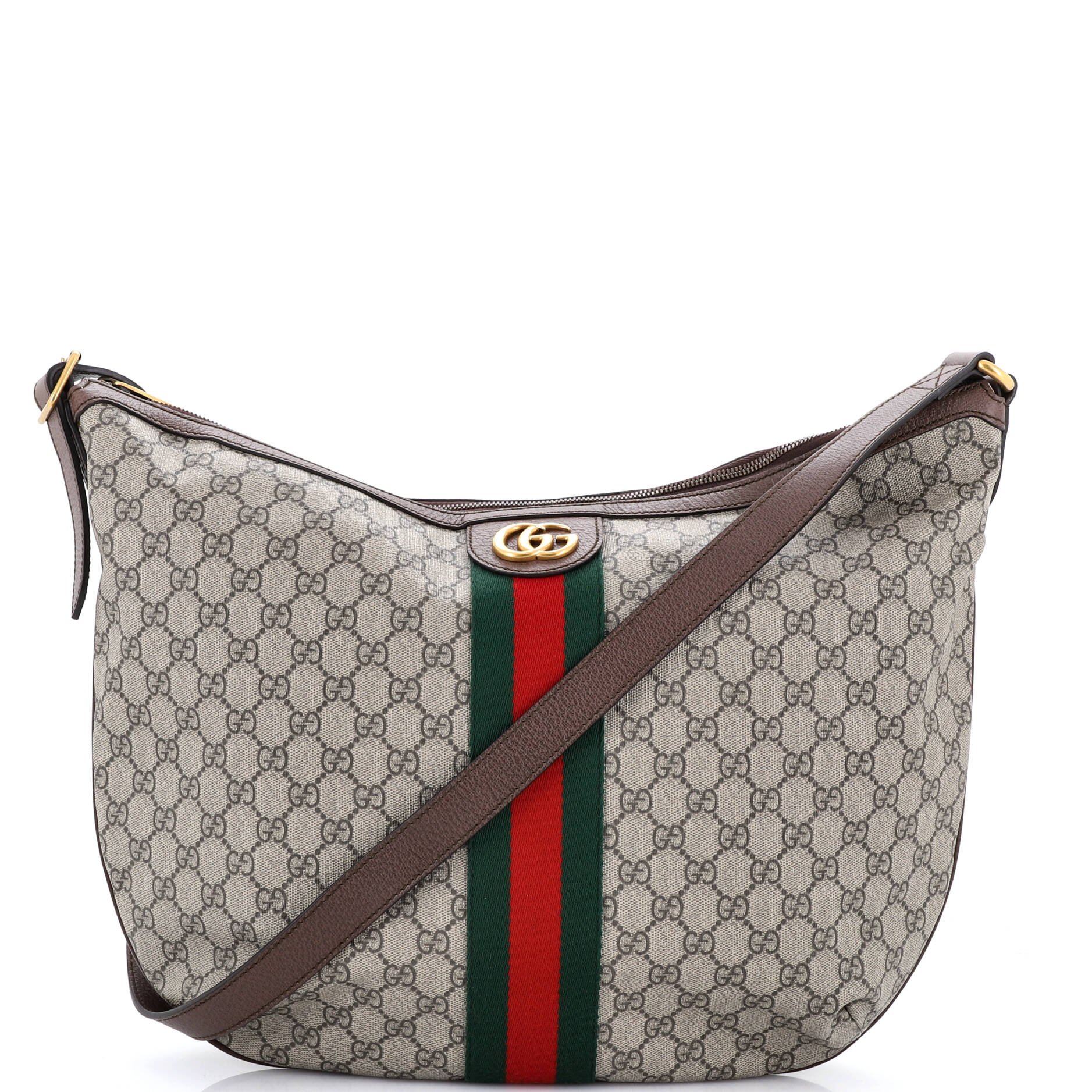 Ophidia Half Moon Hobo GG Coated Canvas Large